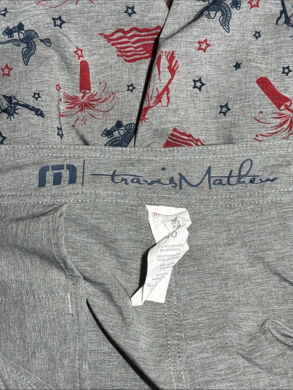 Travis Mathew 'Merica Board Shorts Size 40